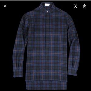 Deveaux Plaid Gauze Tunic